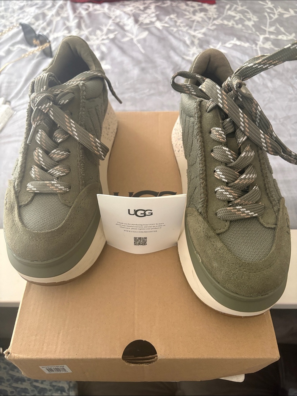 UGG women's Olive Green Casual Sneakers